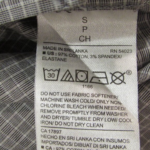 Calvin Klein/Old Navy Men's Dress Shirts Grays Checkered Both Small - Picture 12 of 16